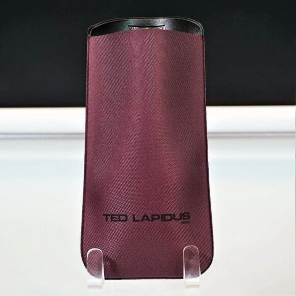 Ted Lapidus Paris Eyeglass Case Vintage 60s Soft Slip In 7 In NOS Made In France